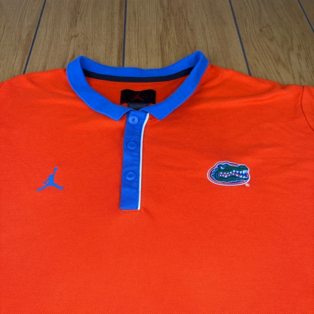 Jordan Florida Gators Team-Issued 4XL‎ Orange Blue Polo Shirt NCAA